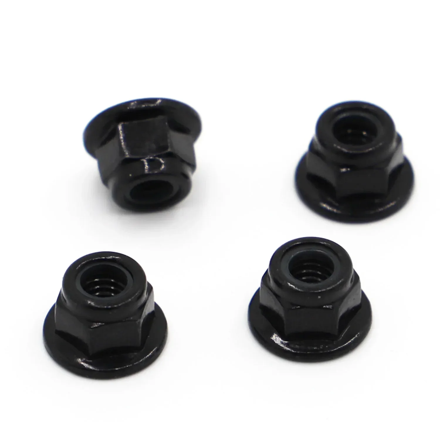 M3 M4 M5 M6 M8 M10 M12 Edelstahl / Nickel / verzinktes Nylon Sicherungsflanschmutter Einsatz Sicherungsmutter Selbstsichernde Nylock-Sicherungsmutter