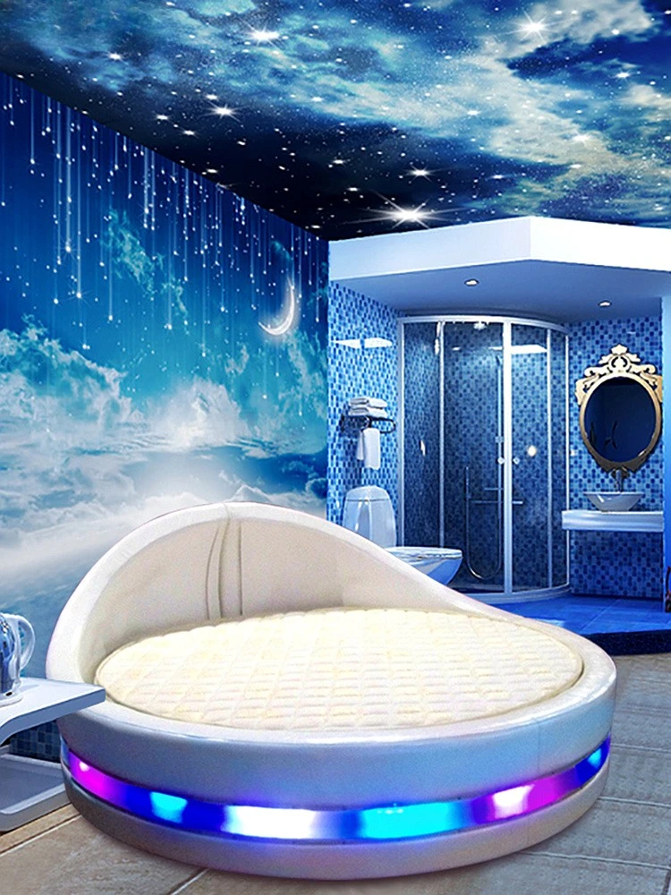 

Bed & Breakfast Furniture Water Bed Boutique Hotel Light Luxury Hotel Electric Starry Sky Theme Apartment