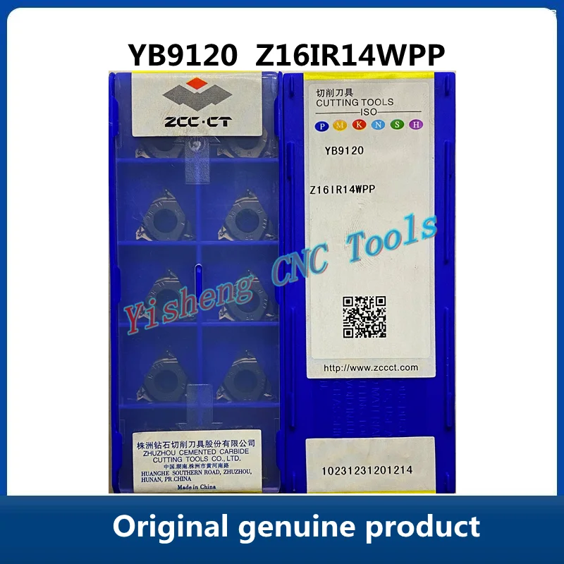 

Original genuine product ZCC CT YB9120 Z16IR14WPP CNC Threaded turning tools Lathe Cutter Tools