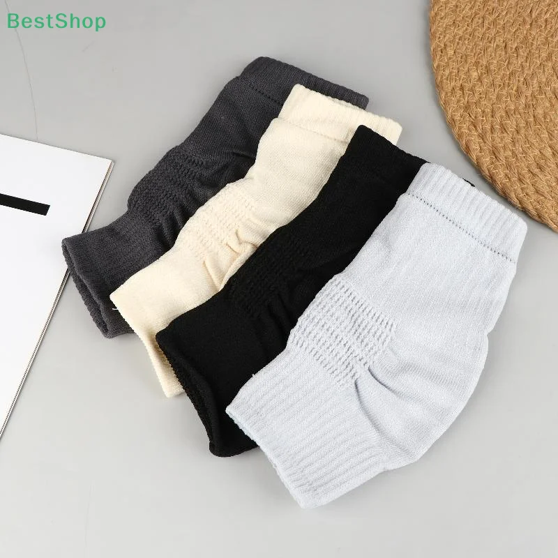 ♥1Pair Soft Thermal Stretch Fit Knee Protector Sleeve Knitted Knee Brace Pads Cotton Knee Warmers Protects Joints