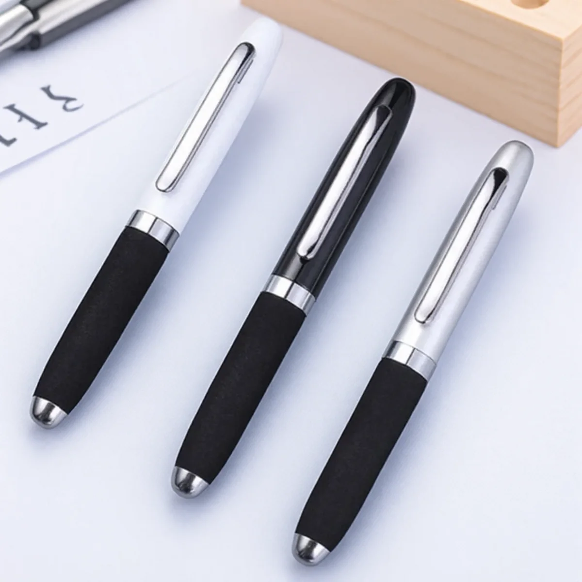 

Fashion Wallet Pen Travel Pocket Pen Short Mini Clip Metal Rollerball Pen Gift Writing Tool