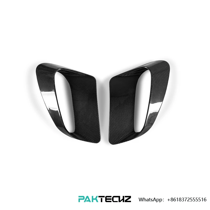 

Paktechz Dry Carbon Fiber Parts Body Kit Side Air Intakes for Porsche 911 992 Turbo S