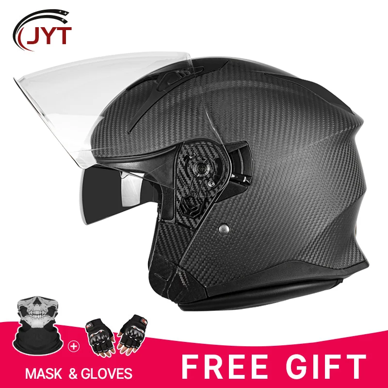 

Ветровой туннель 3/4 из углеродного волокна в стиле гонок, протестированный с подкладкой EPS с защитой от царапин, идеальное покрытие для верховой езды