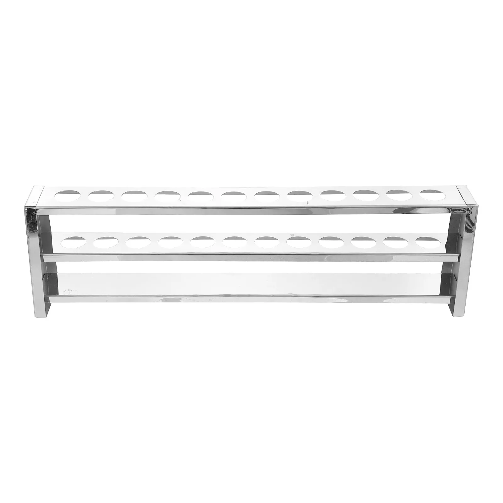 Versatile Test Tube Rack 12-Hole Stainless Steel Holder for Laboratories Sturdy Practical Useful School Scientific Research view 5