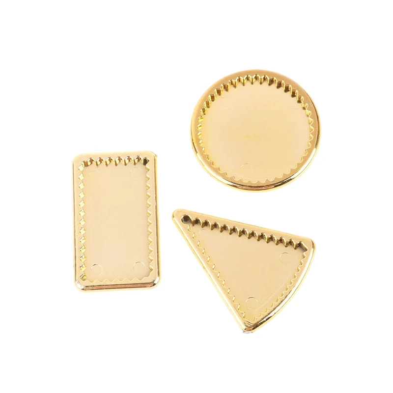 Bandeja de platos dorados para casa de muñecas, modelo de casa de muñecas en miniatura, platos de comida de cocina, accesorios de decoración para casa de muñecas, 1/12