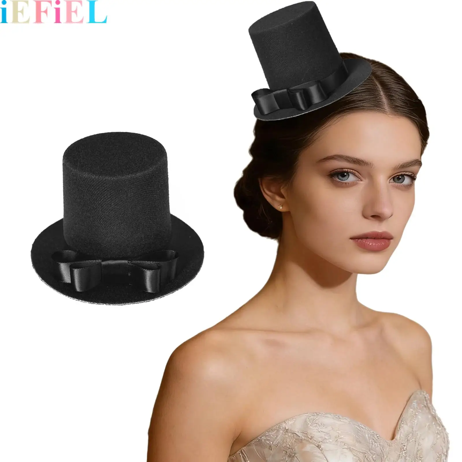 

Women Mini Hat Clip for Party Fascinator Base Alligator Clips Millinery Craft for Tea Party Costume Party