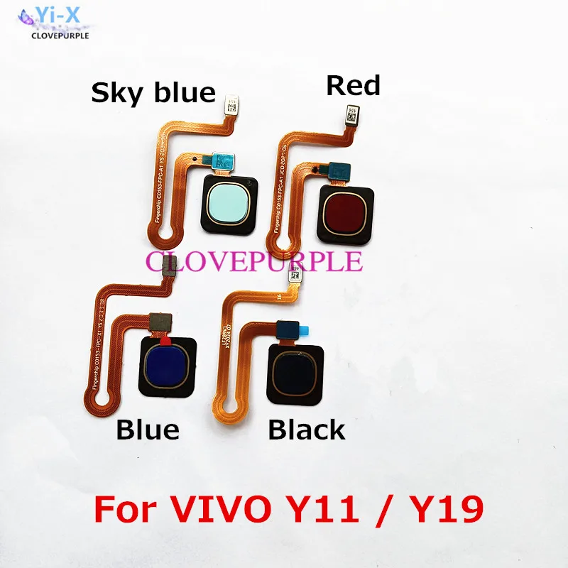 

1pcs Fingerprint Sensor Home Button Touch ID Flex Cable For VIVO Y11 Y19 Replacement Parts