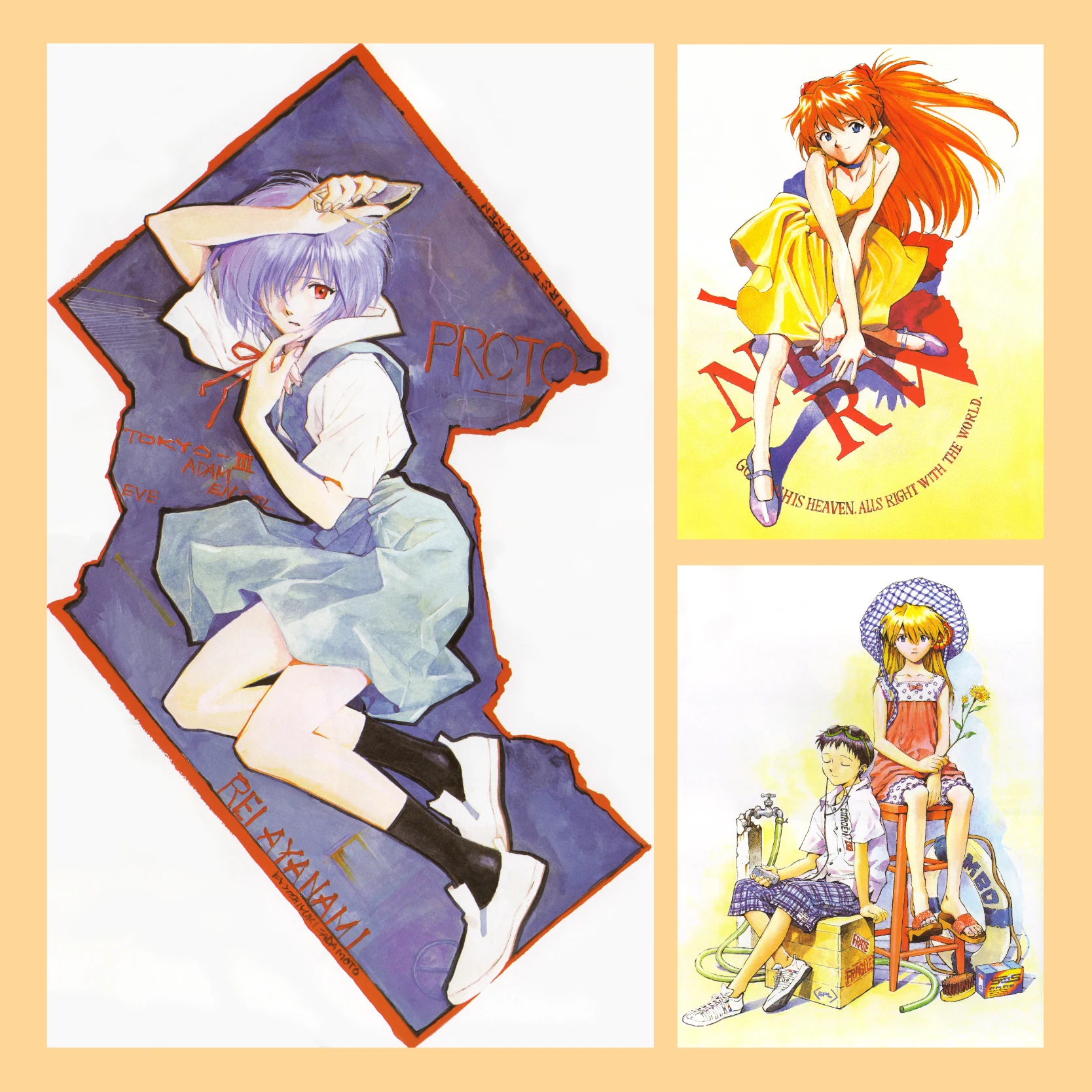 

Evangelion EVA Frameless Canvas Poster HD Anime Art Wall Decor for Bedroom, Dorm Room and Gaming Room