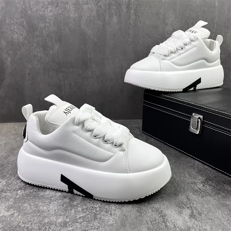 Solid Color Fashionable Men'S Shoes That Are Slip-Resistant, Comfortable, And Suitable for Casual Wear, Outdoor Walks, Jogging,
