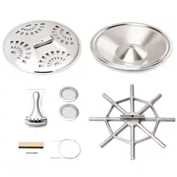 Resonator Cone Saddle Pack Dobro Resonator Guitar Soundhole Screens Tailpiece Spider Replacement Parts for Dobro Guitar