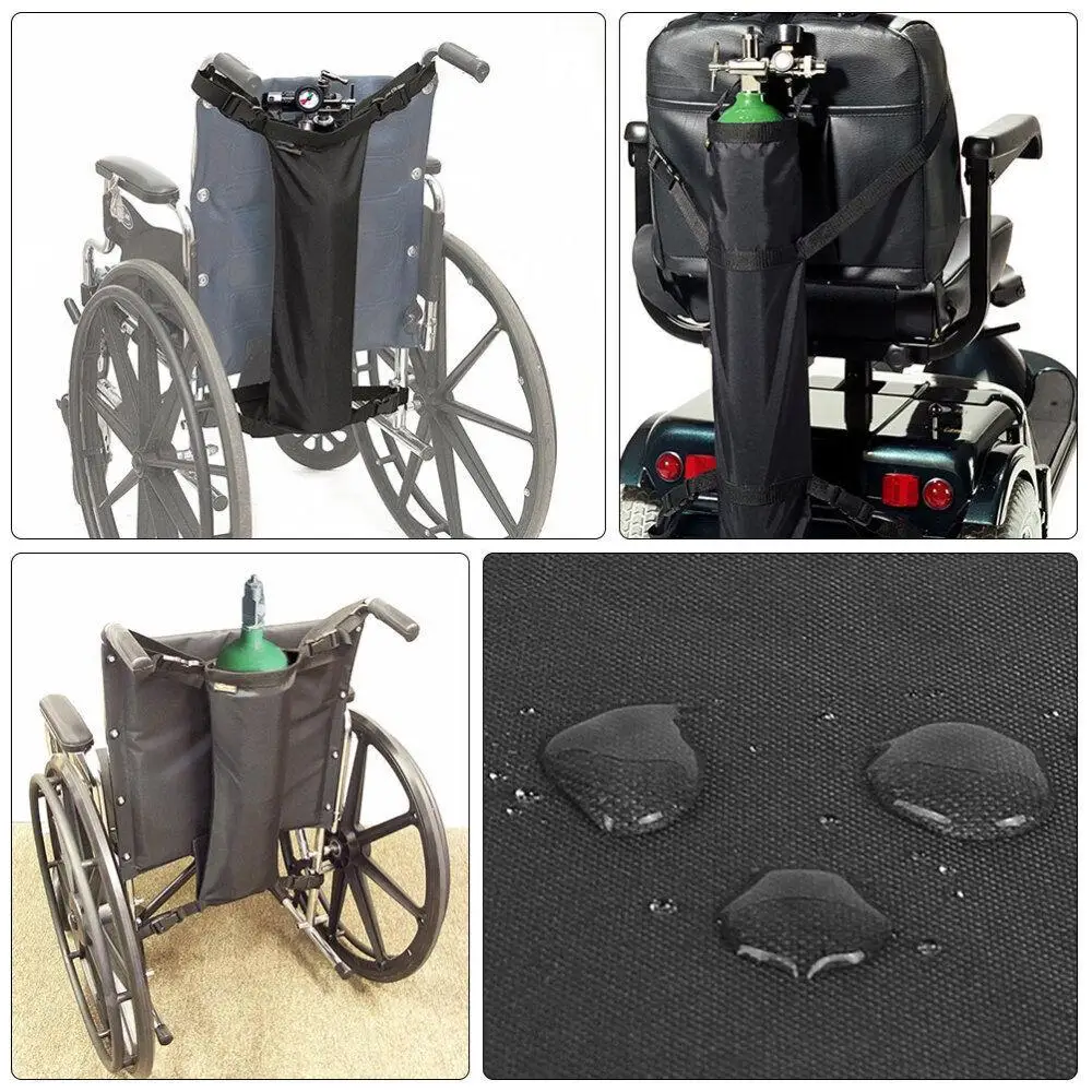 600D Oxford Cloth Storage Bag  Buggy Fabric Holder High Quality Oxygen Tank Storage Bag for Wheelchair