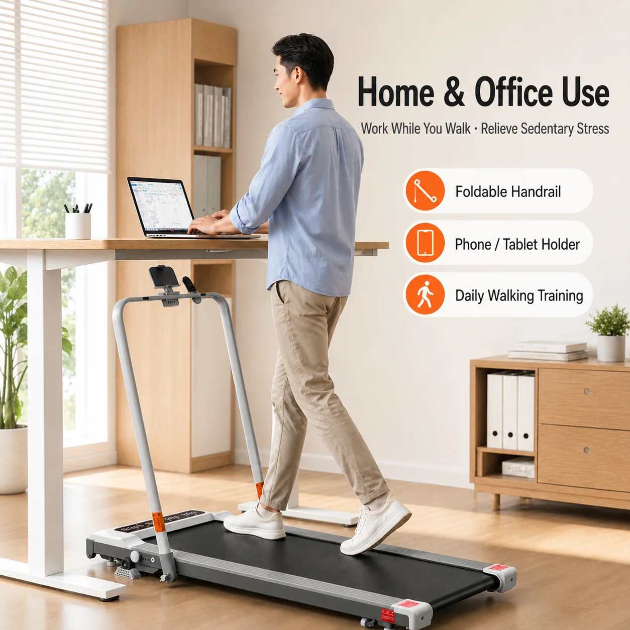 Home Treadmill with Multiple Workout Modes, LED Data Display and 140KG Load Capacity for Brands