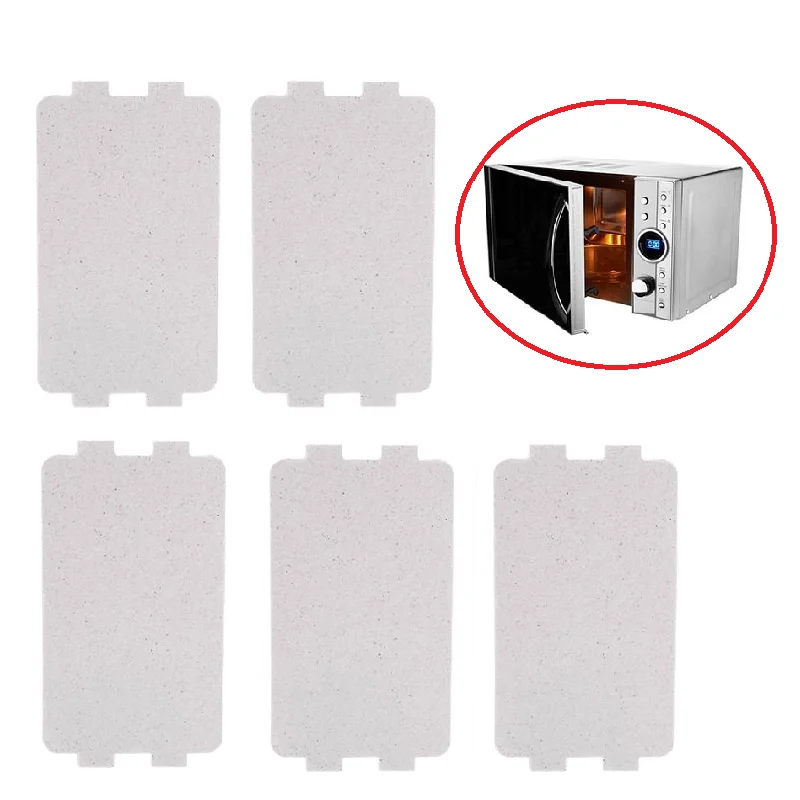 5pcs Microwave Oven Mica Plate Sheet Thick Replacement Part 11.5x6.5cm For Midea Waveguide Cover Sheet Plates Magnetron Cap