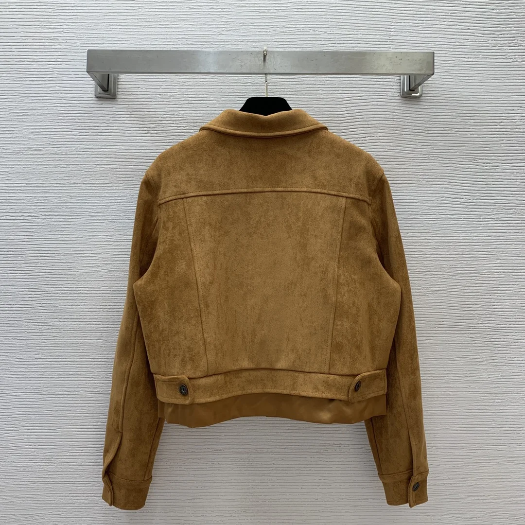 

High quality new short jacket, lapel long sleeved short jacket