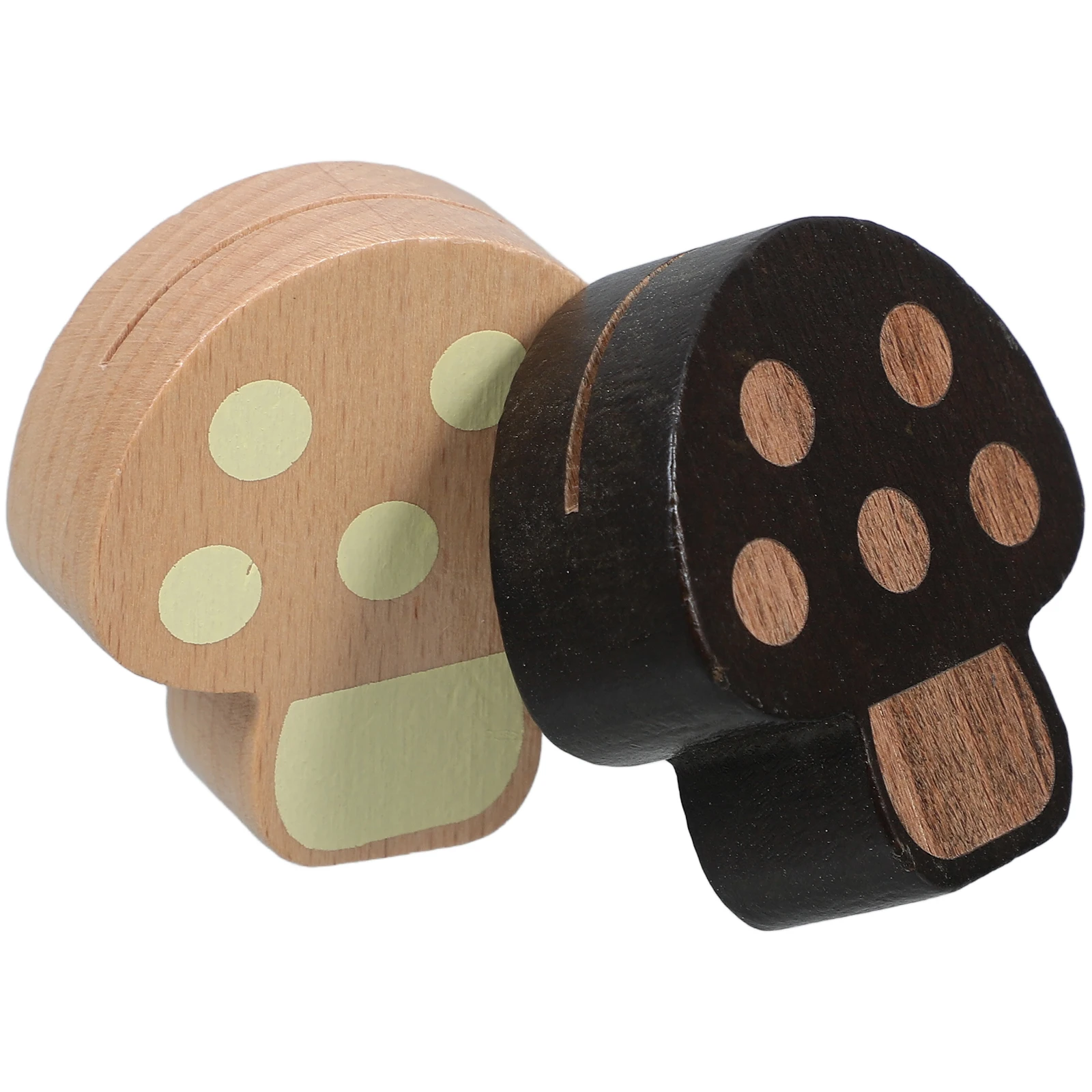 

2Pcs Wooden Message Clip Material Photo Holder Bookmark Table Sign Rustic Style Creative Present Wooden Photo Holders