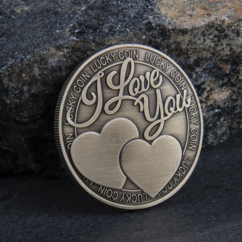 Love Words I Love You More Than I Can Say Lucky Commemoration Coin Copper Plated Romance Couple Souvenir Coin