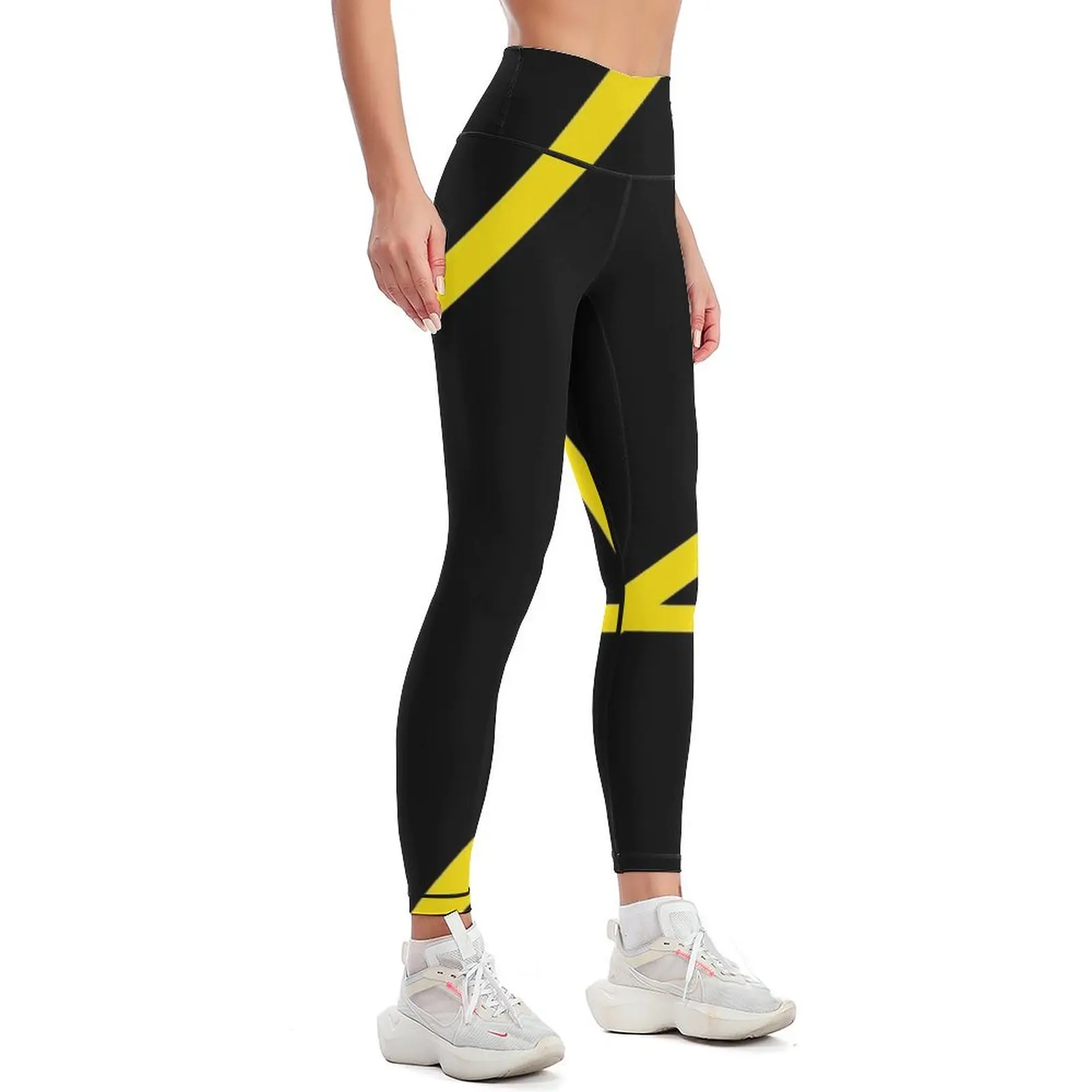 Black and Yellow Leggings sporty woman push up sport legging Women sportwear Sports female Womens Leggings