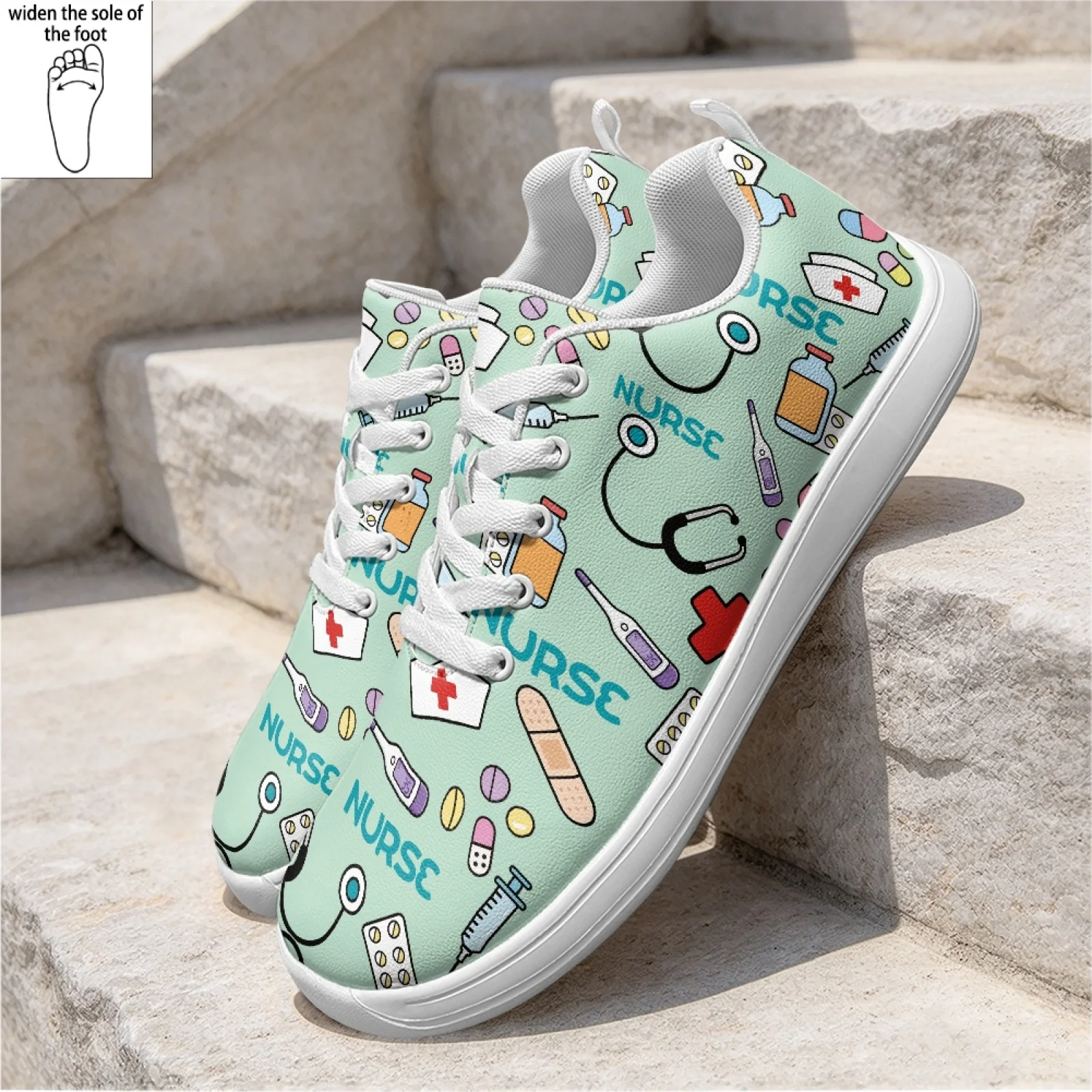 PENSTROLL Nurse Medical Comfortable Wide Width Everyday Walking Shoes Nursing Shoes for Women Standing Hospital