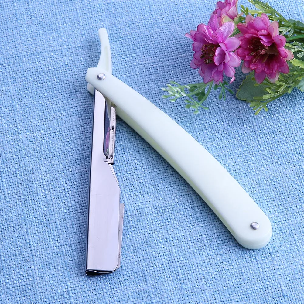 

Vintage Barber Shaver Razor Blade Holder Hairdressing Tool Folding Shaving Tool Manual Beard Shaver Storage Mount