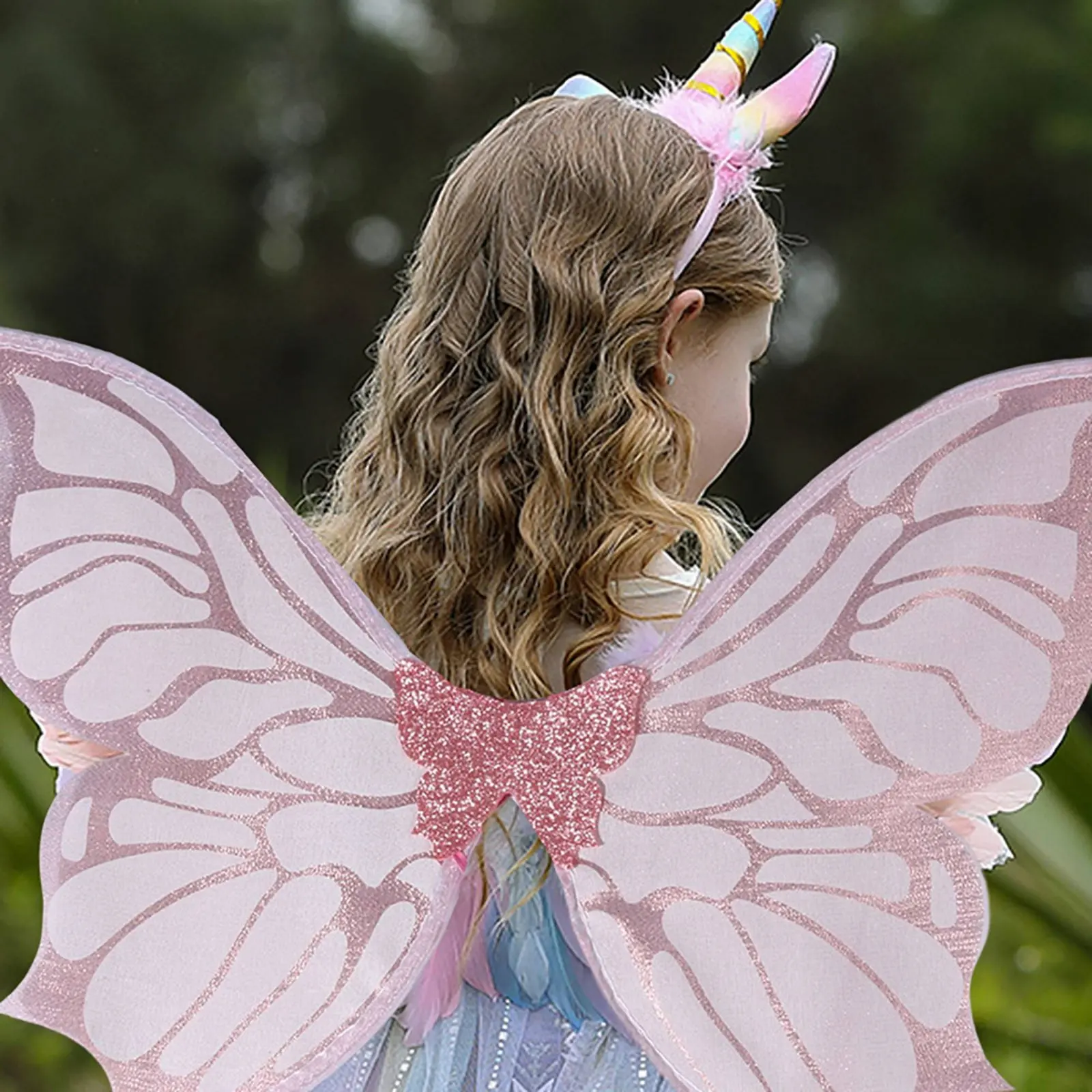 

Flutterby Flight Appendage Accessories and Elf Ears Set Glitter Decorations Fairy Costume Set Flutterby Flight Appendage
