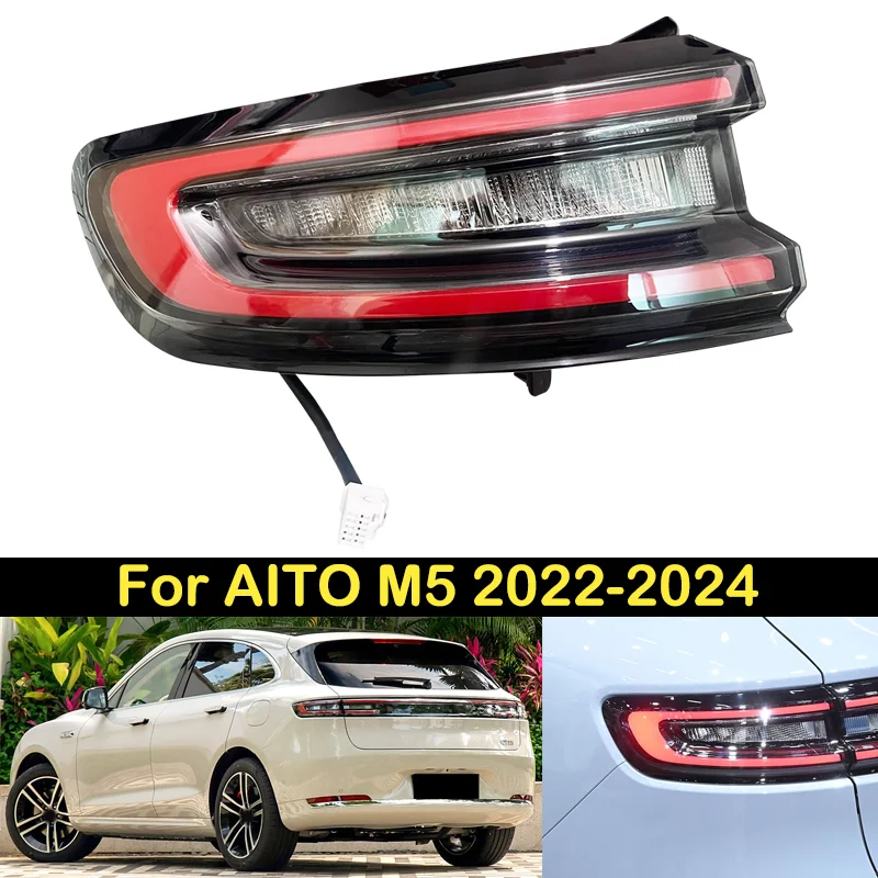 

DECHO NEW For AITO M5 2022 2023 2024 Brake Light Rear bumper taillamps tail light Assembly