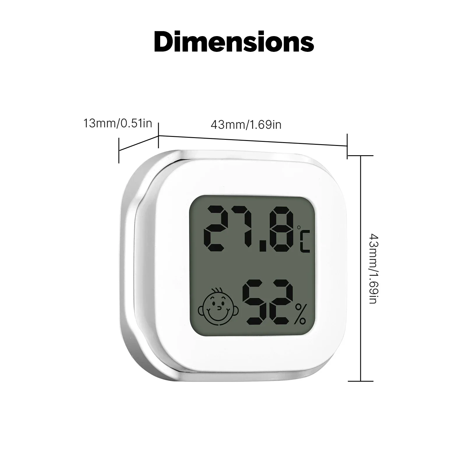 MOES Tuya Zigbee Smart Temperature Humidity Sensor with LCD display screen Indoor App Remote Monitor Work With Smart Life APP