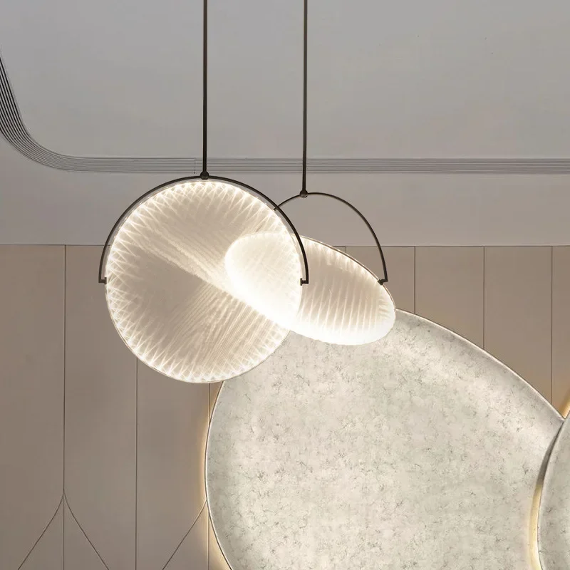 Nordic Künstlerische Stoff LED Lichter Kreative Persönlichkeit Anhänger Lampe Moderne Restaurant Bar Zähler Designe Schaufenster Beleuchtung