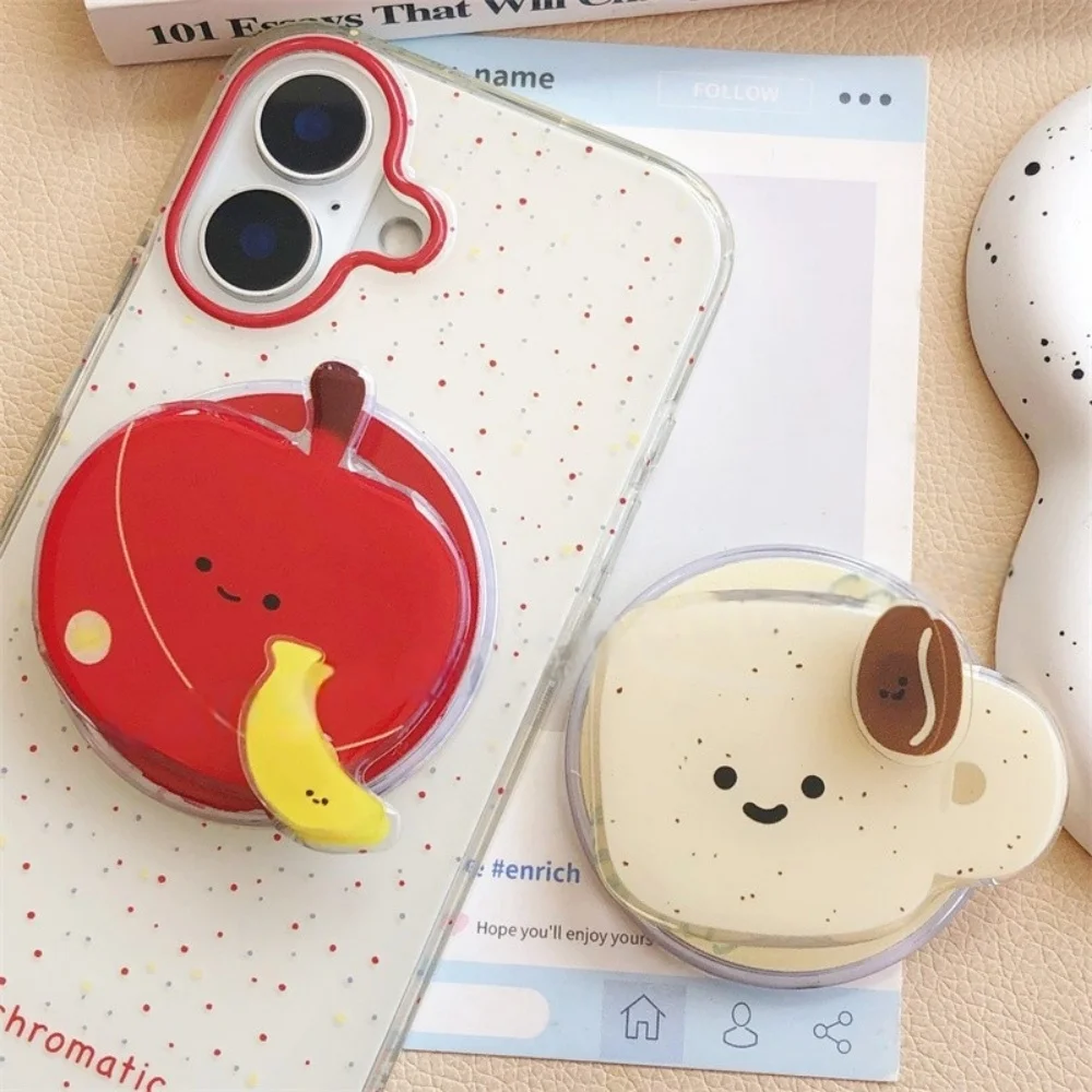 

Милый мультяшный вращающийся магнитный держатель для кофе, подставка для телефона, ручка Tok, поддержка iPhone 16, Magsafe, держатель для кольца на палец GripTok