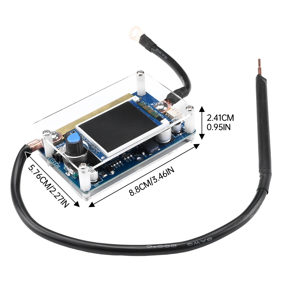 Mini zgrzewarka punktowa płyta sterowania przenośny cyfrowy wyświetlacz maszyna do zgrzewania punktowego moduł sterujący 7-14V bateria DIY 18650