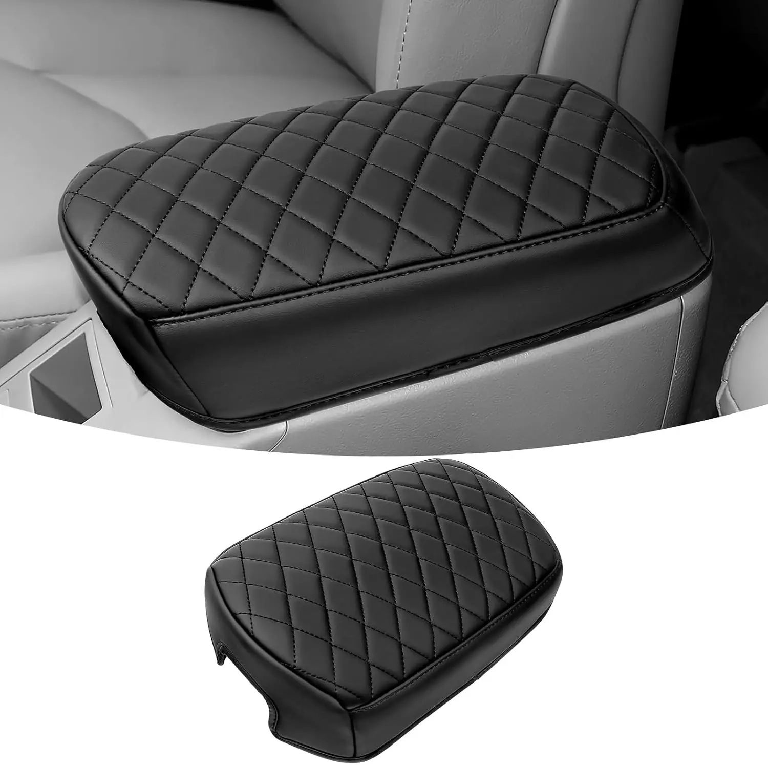 

Center Console Cover for Toyota RAV4 2006-2012 Accessories Leather Center Armrest Cover Center Console Lid Armrest Cover