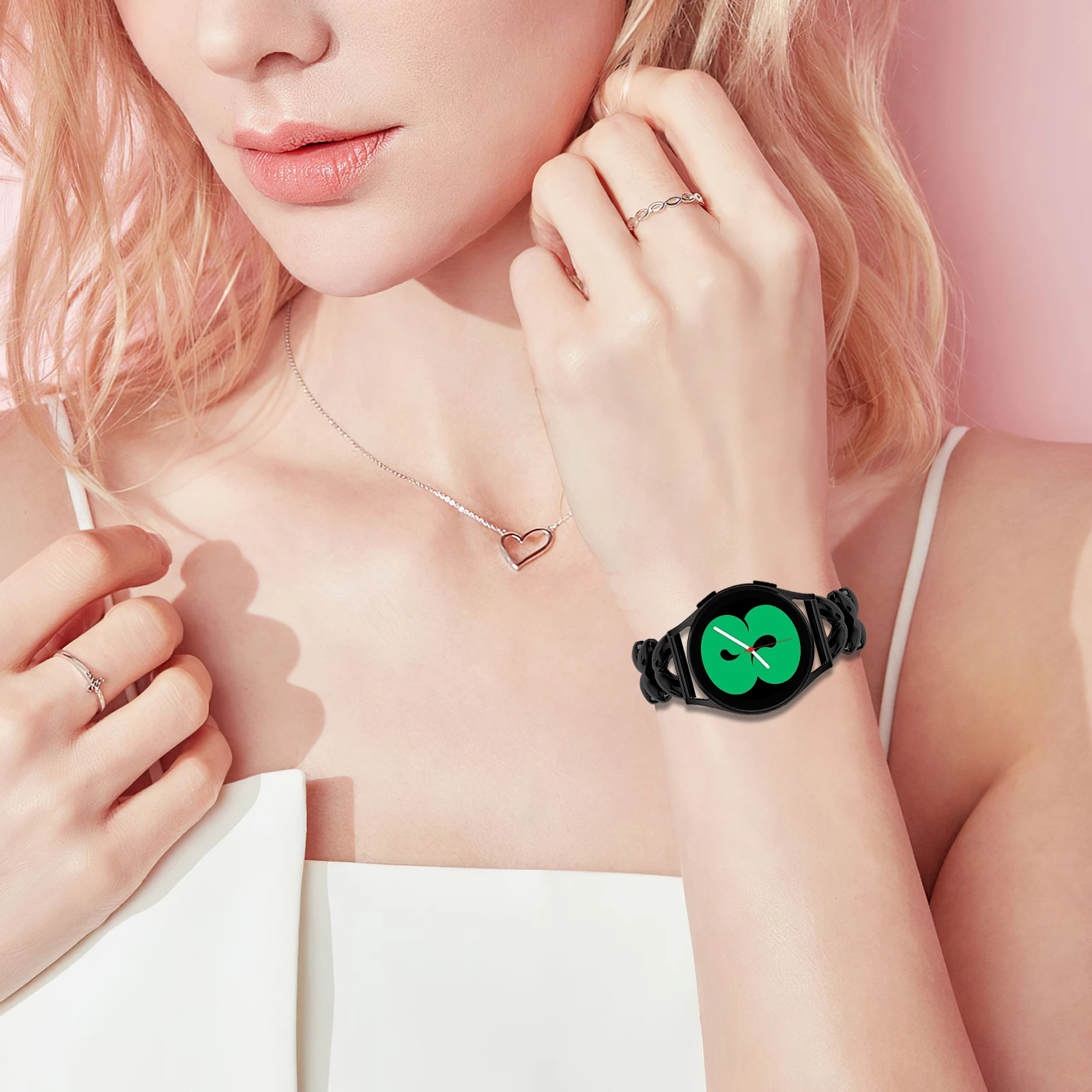 20 มม.สําหรับ Samsung Galaxy Watch 7 6 5 4 5Pro เกียร์ S3 6 4 คลาสสิกโลหะสําหรับ Huawei Watch 2 GT3 /2 42 มม.สร้อยข้อมือโลหะ