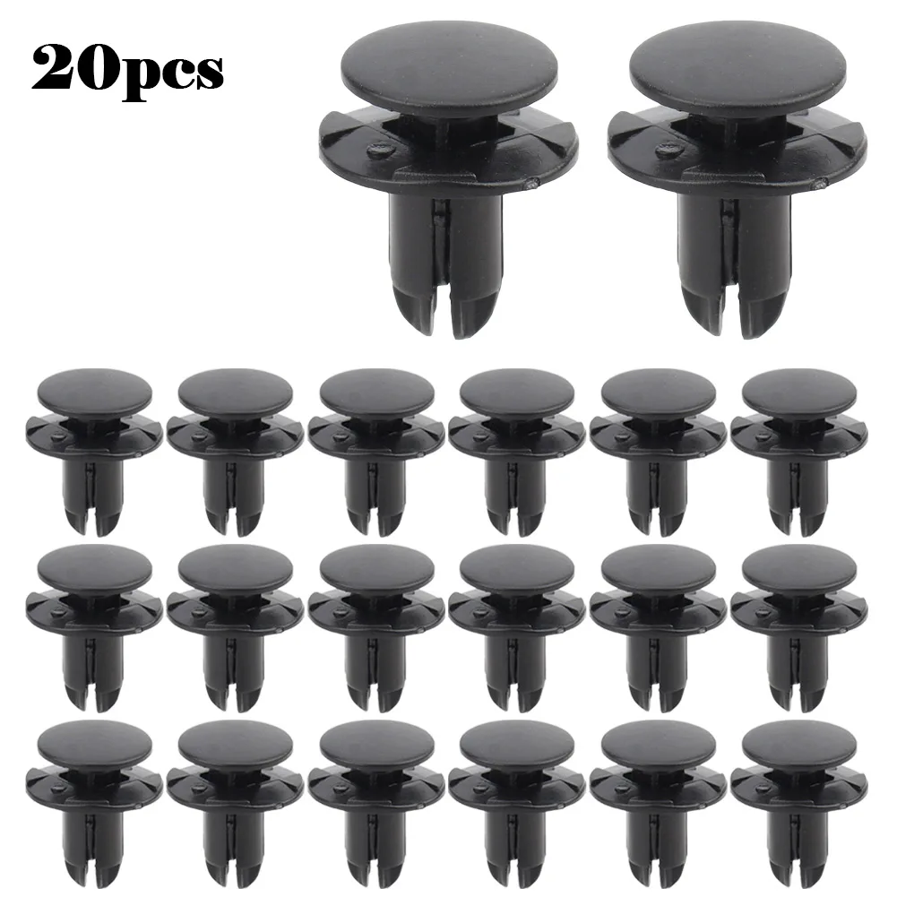 

10-50pcs Black Nylon Retainer Clips Into 8mm Hole For Hyundai 8659028000 Front Bumper Push Clips Rivets Fastener