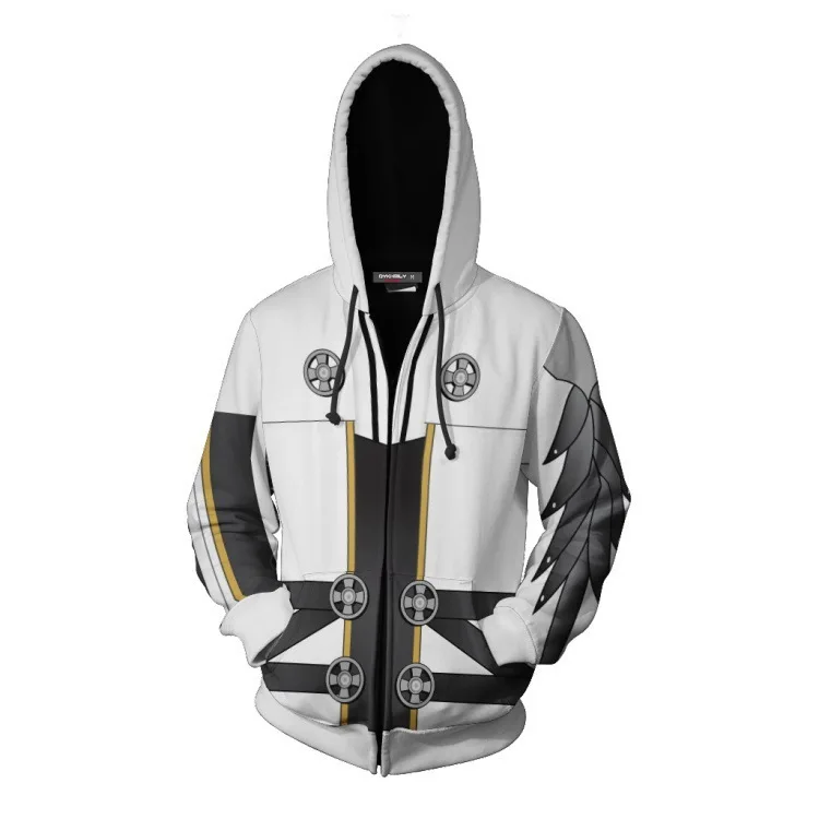 

loween Cisas Anime 3D Oversize Cosplay Hoodie Open Cardigan Sweatirt Loose Fit Teenage Autumn Long Sve T-irt