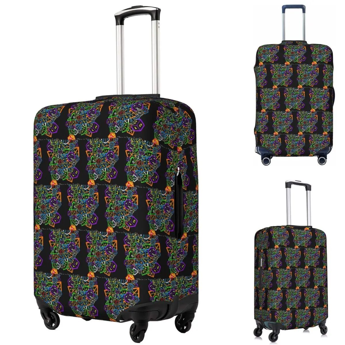 

D And D (Dungeons And Dragons) This Is How I Roll! Suitcase Cover Protection Elastic Travel Luggage Protector Covers 18-32 Inch
