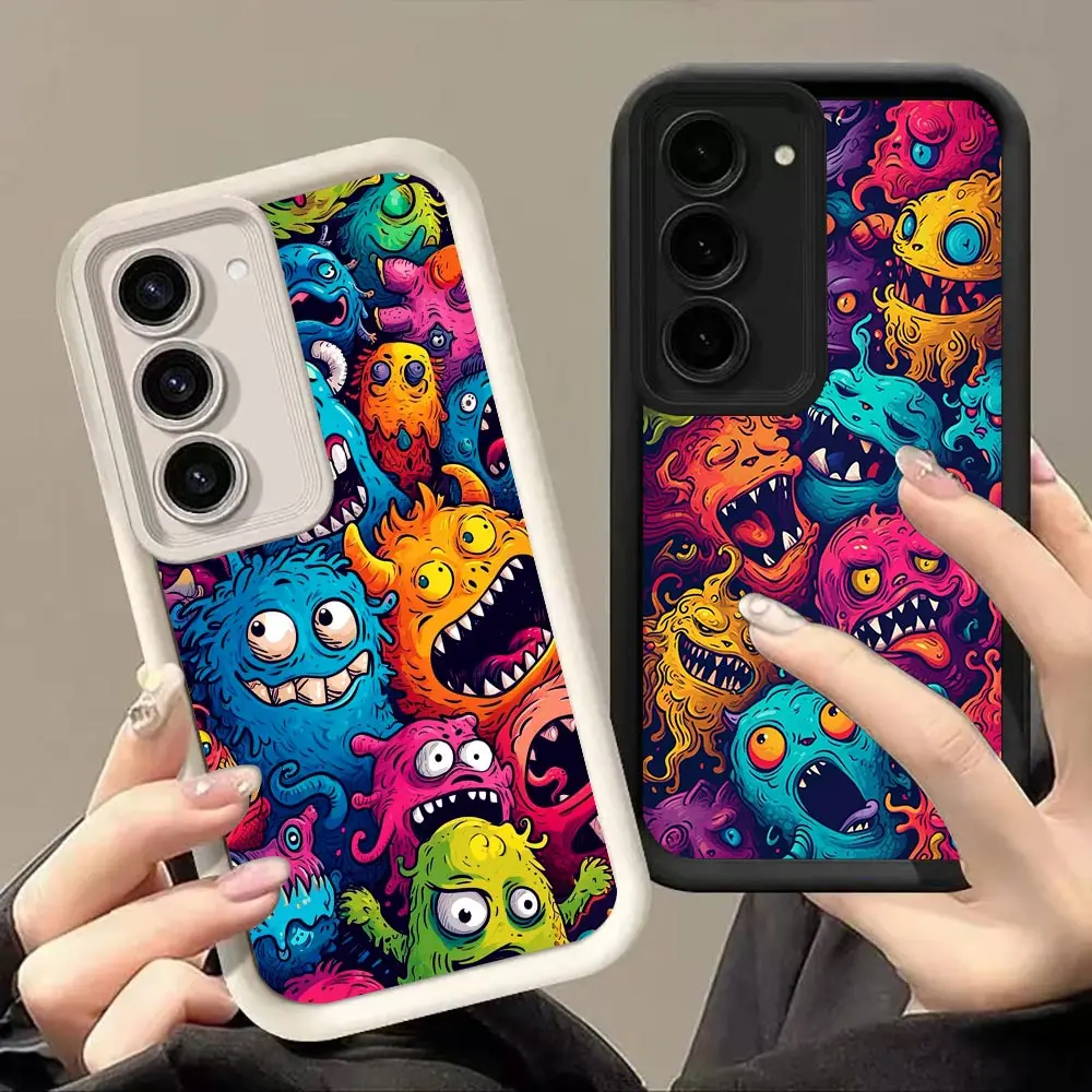 Cartoon Little Monster Cover Phone Case For Samsung A13 A14 A15 A16 A17 A22 A23 A26 A27 A32 A33 A36 A52 A53 A54 A55 A56 A57 Case