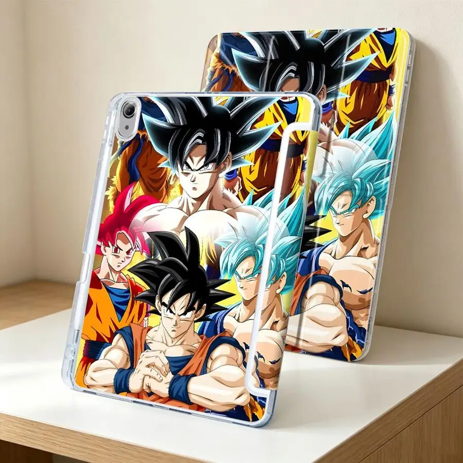 Dragon Ball Cartoon With Pen Slot Cover Tablet Case For Samsung Galaxy Tab S9 Plus A11 S10 Lite A9 Plus S7 FE S8 A8