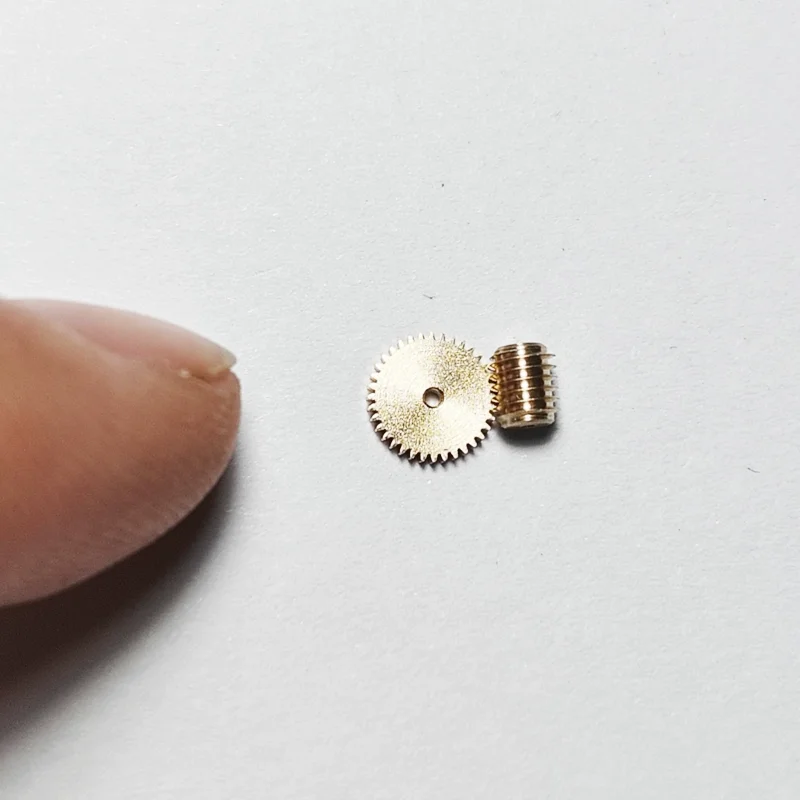 0.15 Module 36T Micro Worm Gear Set, Brass 90 Degree Right Angle Drive for Reduction Transmission, Static Model Modification