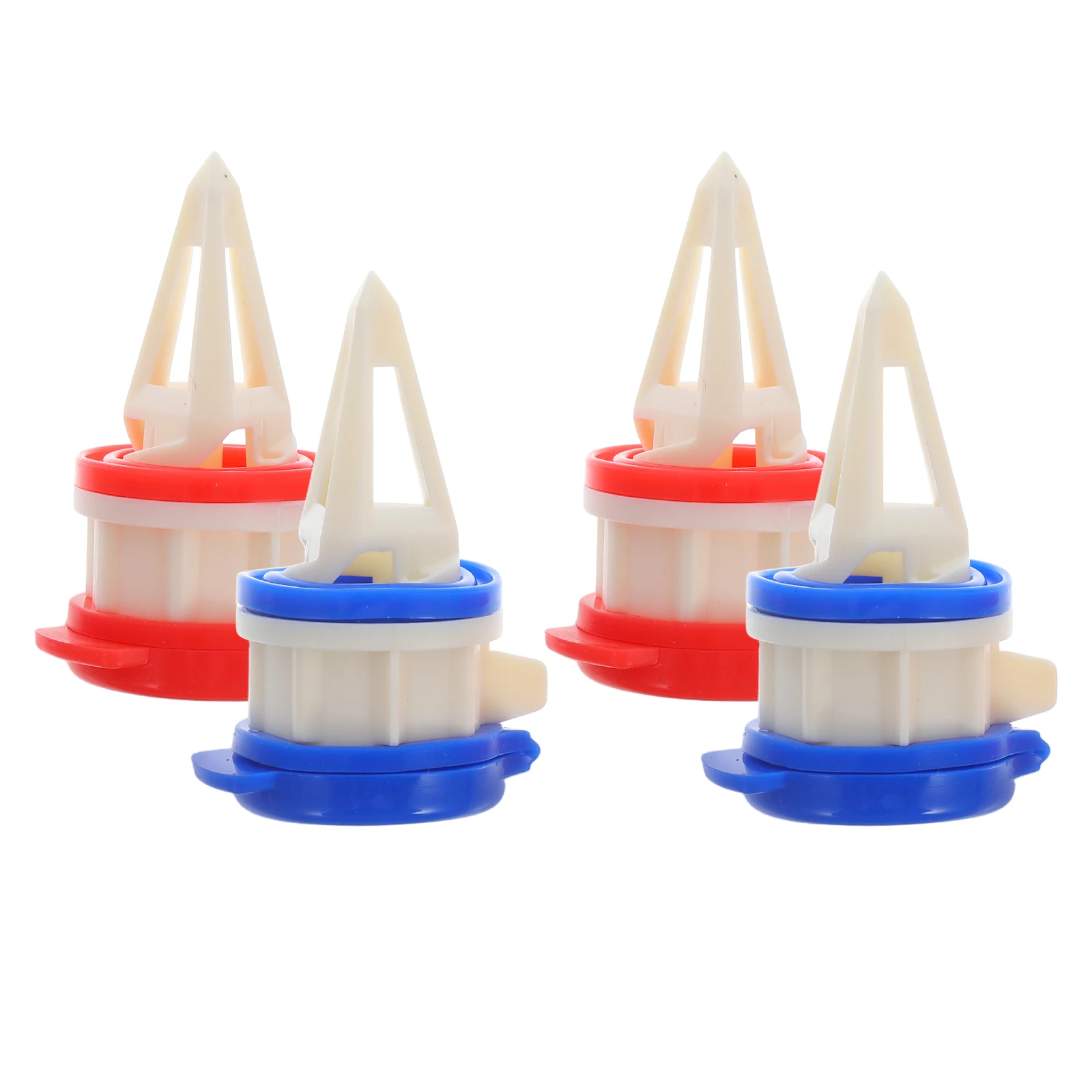 

4pcs Drink Deflector Box Milk Divider Pourer Extension Mouth Juice Spill Stoppers ABS Silicone Cap Leakproof Beverage for Paper