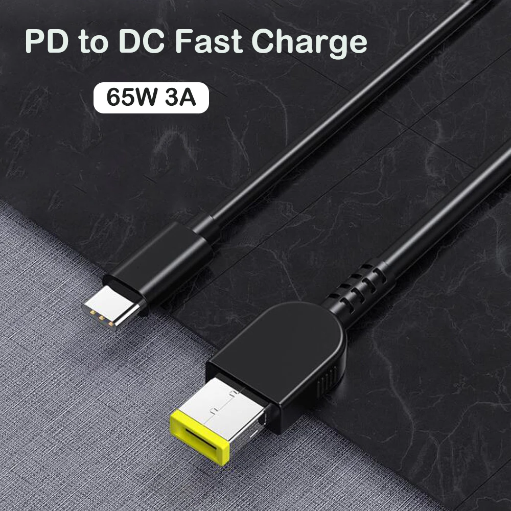 USB-C to DC 11x4.5mm Conversion Rapid Charging Cable, 20V 65W PD USB-C Charger Required, Compatible with ThinkPad B50 G40 G50