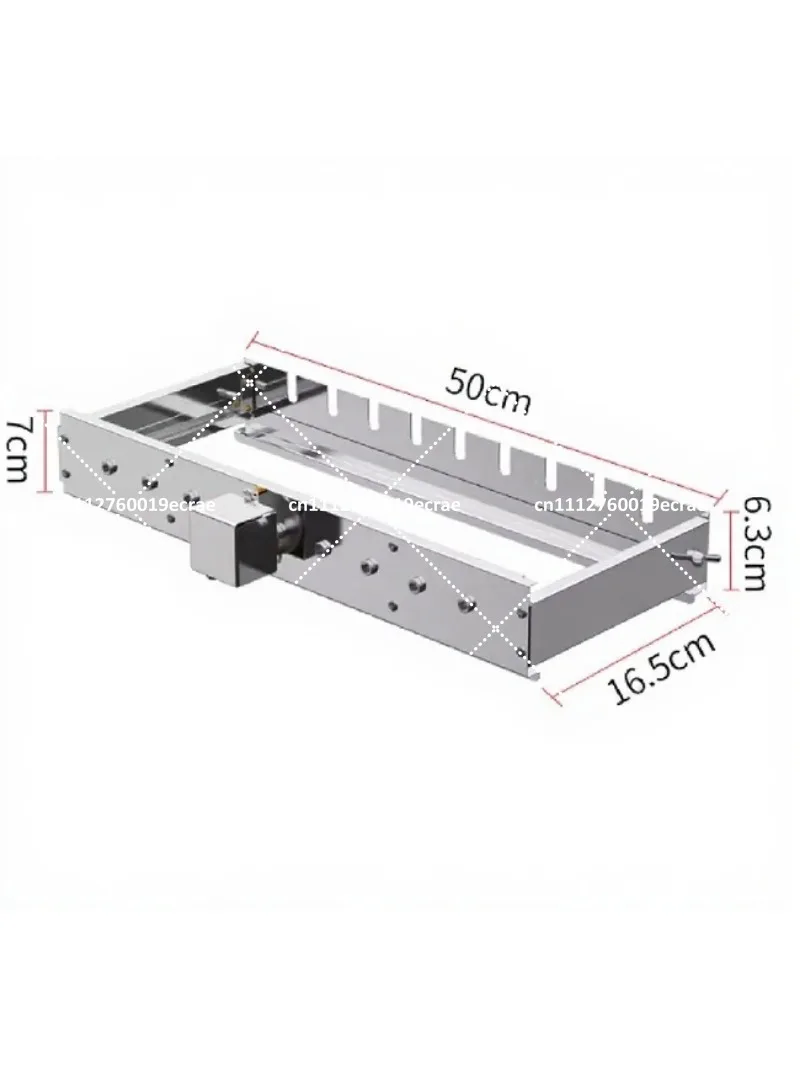 Adjustable Width Automatic BBQ Flip Skewer Machine 5V Power Bank AC DC Tumble Grill Shelf