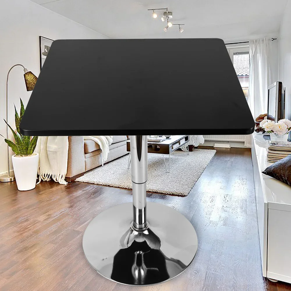 Compact Round Bar Table – Adjustable Height, Simple Design for Home or Office