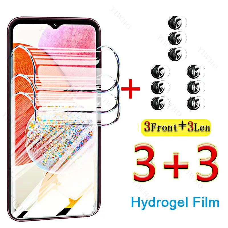 Hydrogel Film for Samsung Galaxy A14 4G Screen Gel Protector Cover Film Lens Safety Glass for Samsung SM-A145F A 14 6.6inch Full