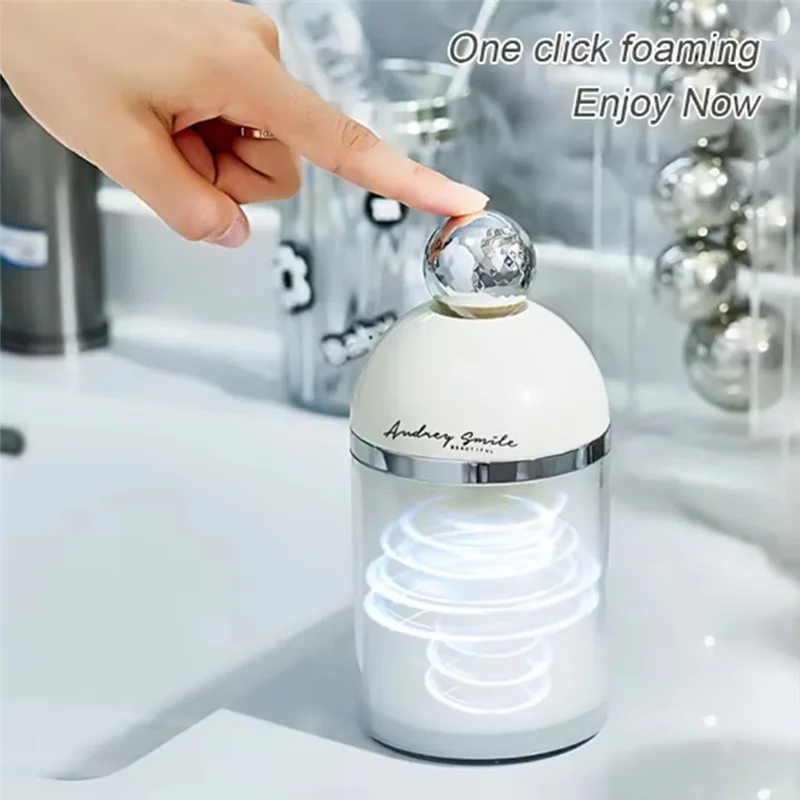 Fabricante de espuma automático mini máquina de espuma de rosto de lavagem de banheiro desktop recipiente de grande capacidade fabricante de espuma-A58E