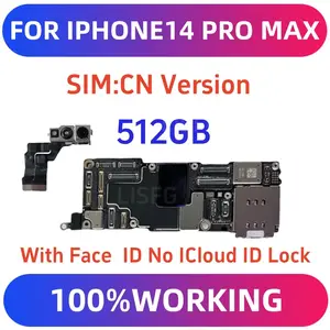 Bilashmart 100%Working E SIM / SIM Version iPhone 14 Pro Max Motherboard Clean iCloud Main Logic Board Unlocked Support Update Plate
