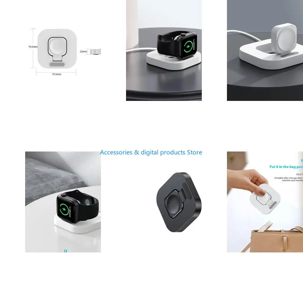 77JD Reliable Foldable Charging Station Power Supply Adapter Stand for Watch
