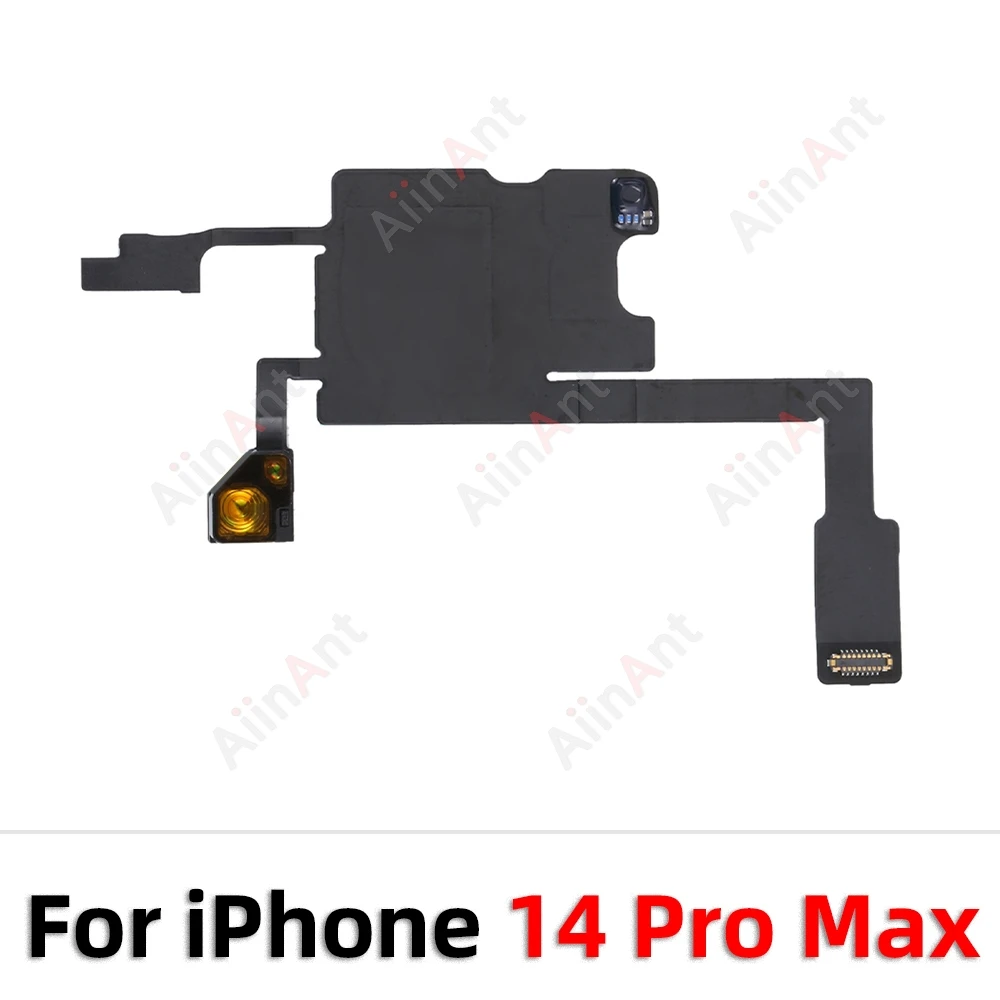 AiinAnt Phone Top Sound Ear Earpiece Speaker Proximity Light Sensor Flex Cable For iPhone 12 13 14 15 Pro Max Plus image 3
