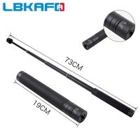 LBKAFA Telescopic Stabilizer Extension Rod Max Length 73cm Aluminum Alloy Pole + 1/4 \