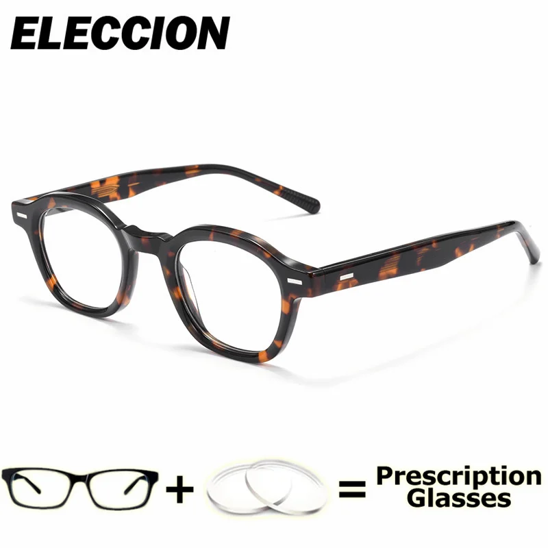 ELECCION وصفة طبية نظارات النساء خمر اللونية مكافحة الضوء الأزرق نظارات للقراءة إطار النساء الفاخرة العلامة التجارية قصر النظر نظارات