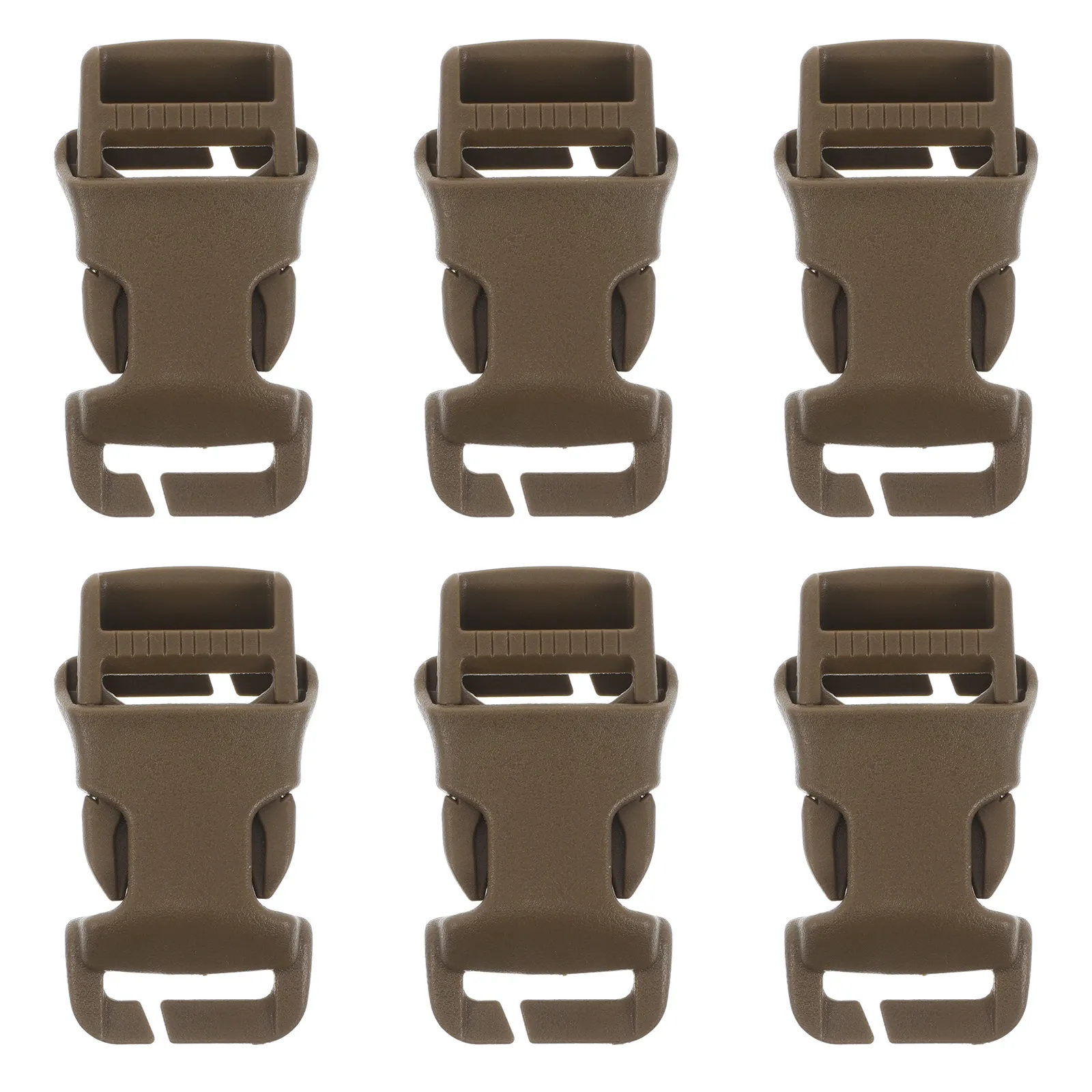 6Pcs Portable Backpack Buckle Detachable Wear-Resistant Quick-Connect Side Release Buckle for Outdoor Activities Fitness Daily
