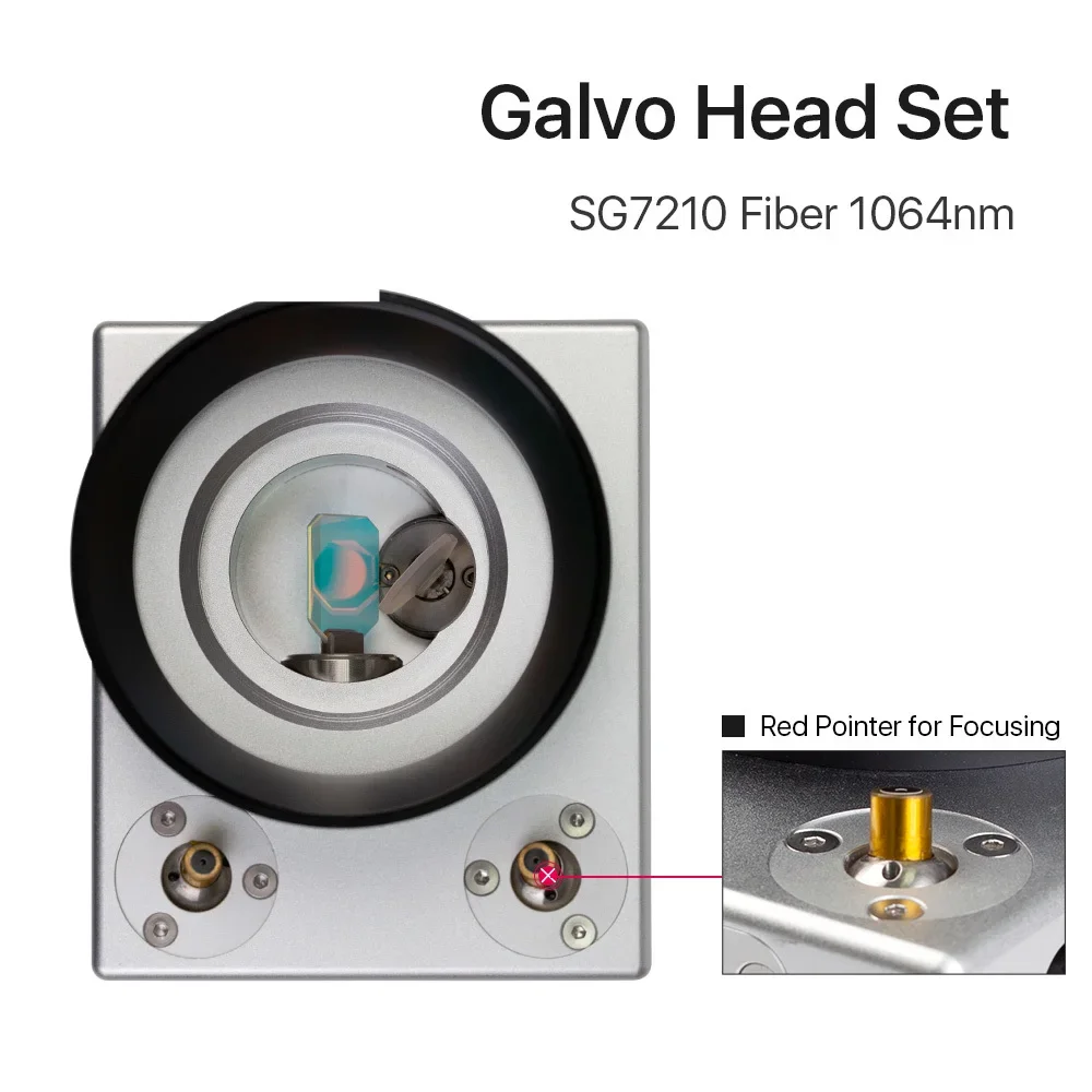 Fiber Laser Scanner com Power Supply Set, 1064nm Galvo Cabeça, SG7210, SG7210R Abertura de entrada, 1064nm